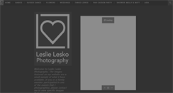 Desktop Screenshot of leslieleskophotography.com