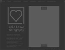 Tablet Screenshot of leslieleskophotography.com